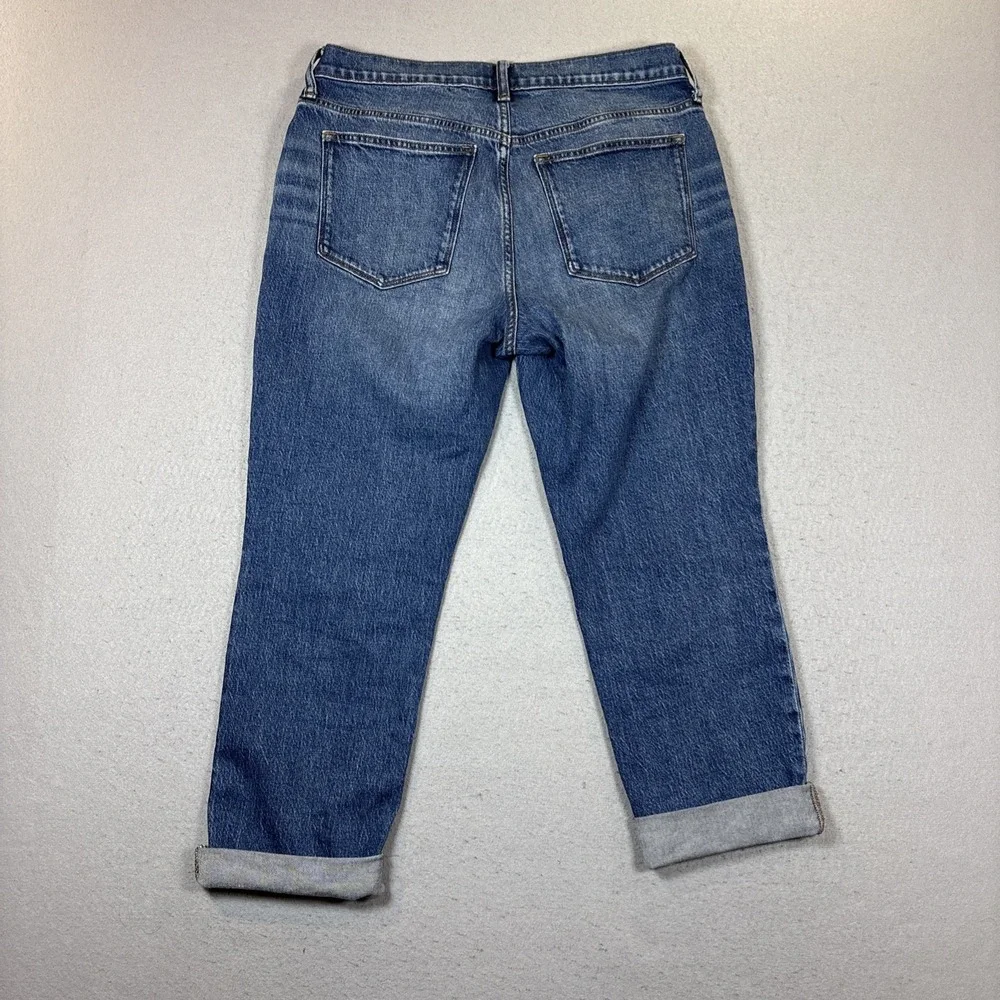J. Crew Women's Size‎ 29 Slim Boyfriend Straight Leg Jeans Cropped Raw Hem